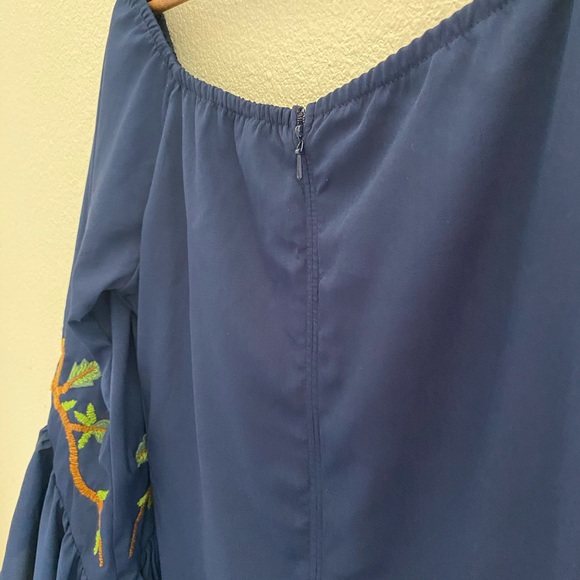 Judith March Embroidered Bell Sleeve Dress - Picture 6 of 9